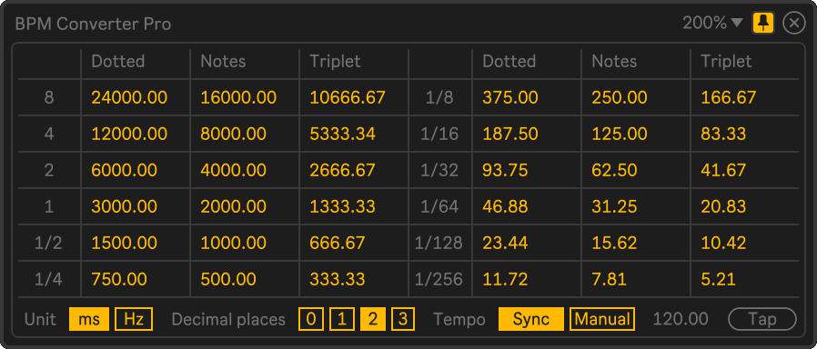 BPM Converter Pro