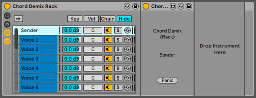 Chord Demix - Sender chain