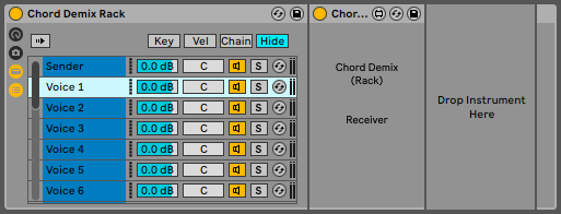 Chord Demix - Receiver chain