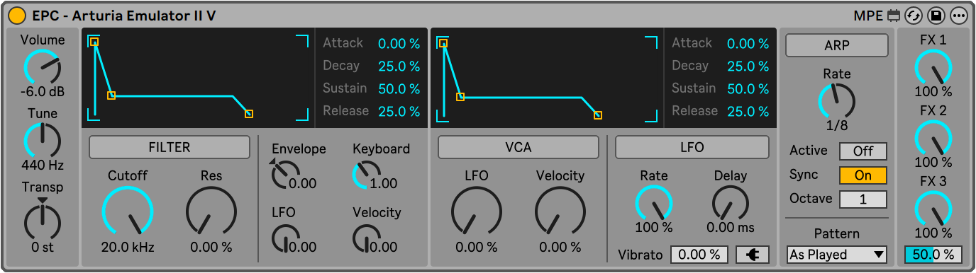 EPC - Emulator II V