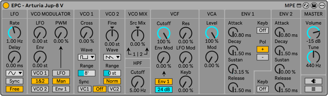 EPC - Jup-8 V