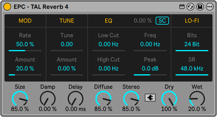 EPC - TAL Reverb 4