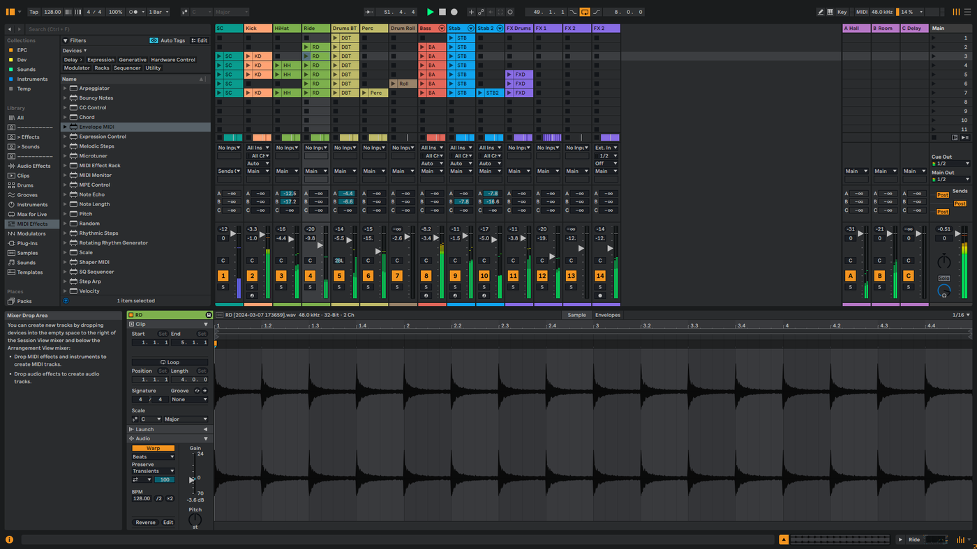 killihu Theme 12 - MIDI Clip View