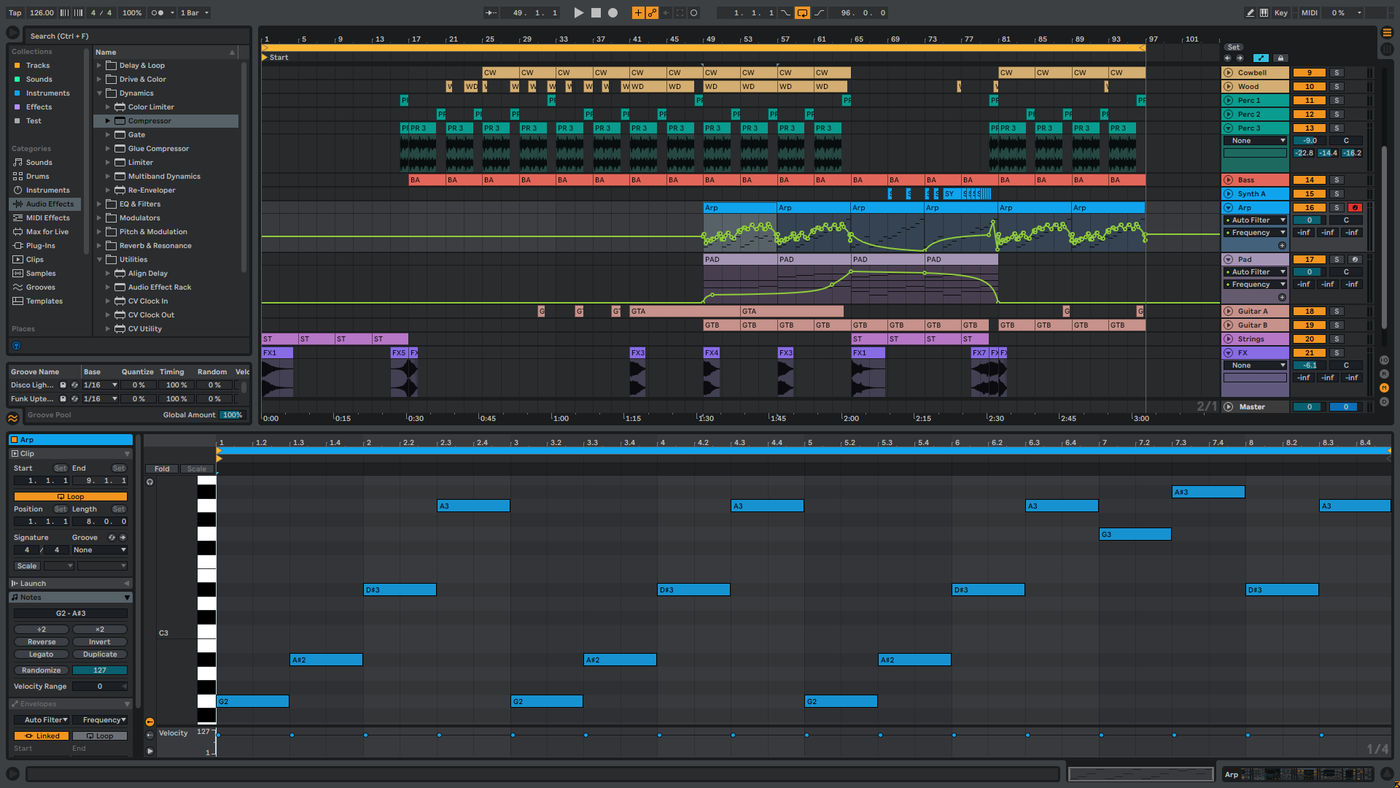 killihu Theme - MIDI Clip View