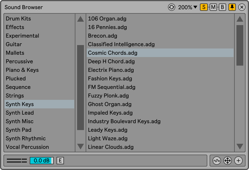 Sound Browser