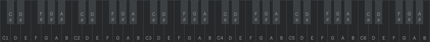 Virtual Piano - Dark theme