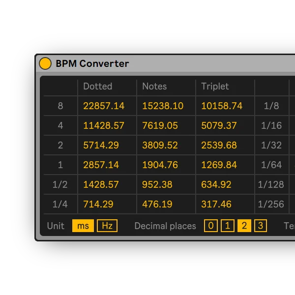 BPM Converter