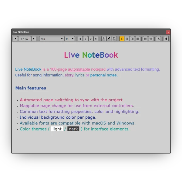Live NoteBook